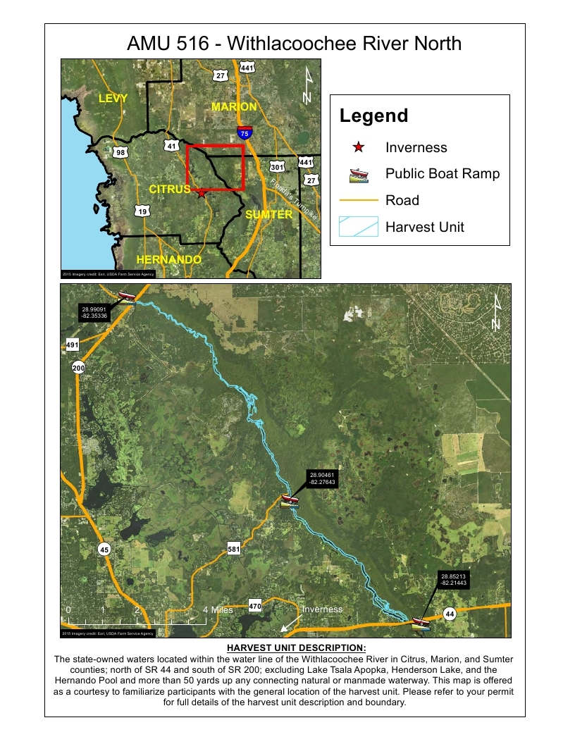 withacoochee river north alligator map